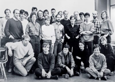 Employees and students of the Interfaculty Gay Studies Working Group in 1985