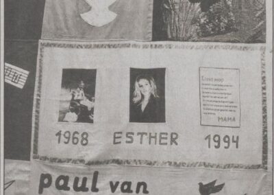 Quilts, Memorials for people died of AIDS in the Janskerk in Utrecht, 1995