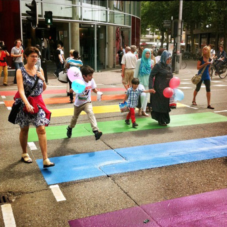 2013 Rainbow crosswalk