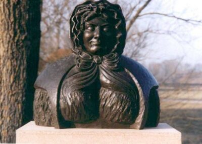 Statue of Petronella Moens placed in Aardenburg in 2001, made by Ineke Ekkers.
