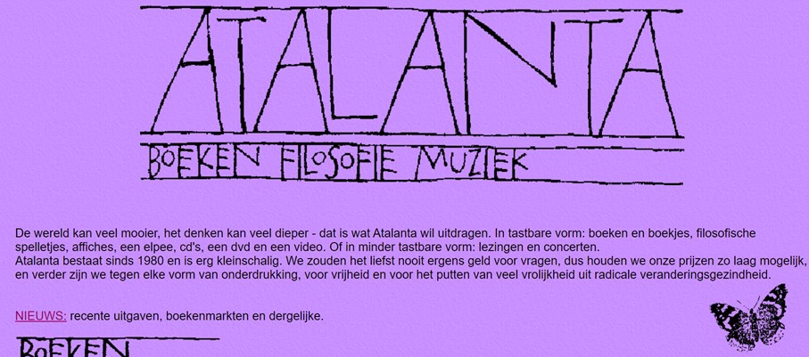Atalanta, homepage website